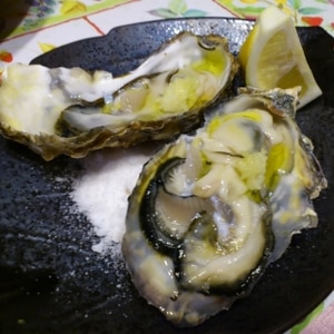 冬の味覚☆生牡蠣～オリーブオイル+お塩で～